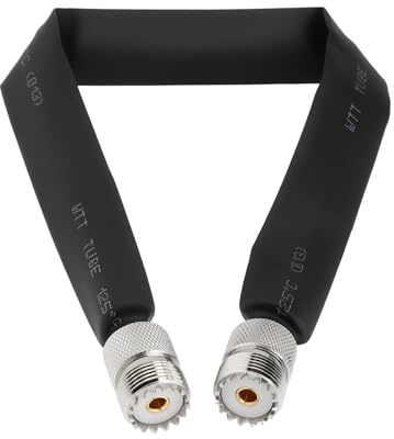 YINETTECH 1Pc UHF CB Cavo Coassiale Femmina a Femmina Cavo Wireless Coassiale per Sistema GSM Sistema di Navigazione GPS Comunicazione Senza Fili 30cm/12 Pollici 50 Ohm