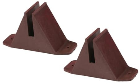 Milisten 2piezas Valla De Jardín Base Soporte Antivuelco para De Césped Malla De Alambre De Barrera Exterior Patio Divisor De Jardín Soporte De Plástico