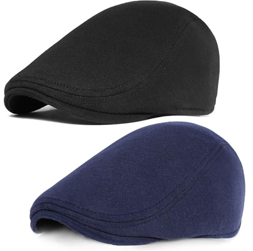 PORSYOND Herren Schirmmütze aus Baumwolle Schiebermütze Mann Baskenmütze Gatsby Newsboy Flatcap Herren Barett Cap