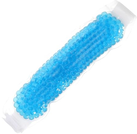 VALICLUD Striscia Refrigerante Frontale in Gel Con Fascia Per Ragazzo Ragazza e Adulti Impacco Freddo Caldo Riutilizzabile Per Febbre e Sollievo Da Traumi Blu Ergonomica e Morbida
