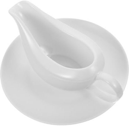 Alipis Saucière Ergonomique Plateau Blanche Récipient Pour Sauces Vinaigre Assaisonnements Utilisable Cuisine Et Lors De Repas Plein Air