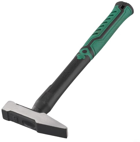 Martello a testa piatta con design a becco d'anatra rivestito in plastica, 200 g/300 g/500 g, in acciaio al carbonio, per casa, elettricista e lavori di saldatura (200 g)