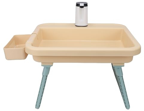 Asixxsix Lavello Portatile, Stazione Lavamani Portatile con Pompa Dell'acqua Elettrica, Lavello da Campeggio e Stazione Lavamani per Rimorchio campers Esterno Lavastoviglie da Campeggio