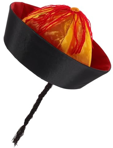 KAILIKETIY Sombrero Tradicional Chino de Fieltro para Disfraz Hanfu con Diseño Versátil de Coleta, Cómodo y Elegante para Eventos Temáticos y Actuaciones de Danza
