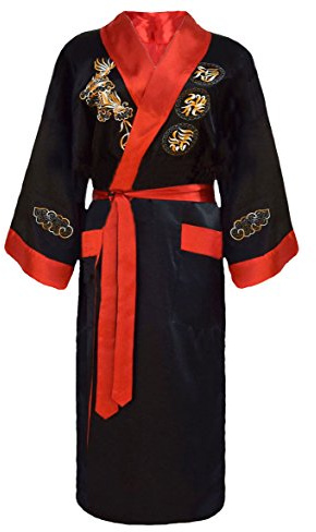 Laciteinterdite Kimono japonais homme réversible noir et rouge - taille: XXL