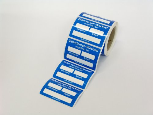 Kundendienst Aufkleber Serviceaufkleber Inspektionsaufkleber (10 Stück, Zahnriemenwechsel)