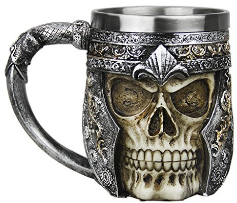 BAO CORE 3D Totenkopf Design Schädel Tasse Creative Kaffee Tasse Skull Mug aus Edelstahl Wein Vodka Glas Tasse