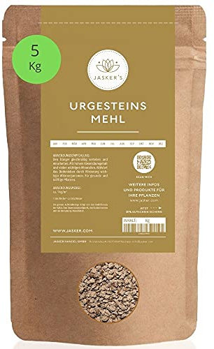 Urgesteinsmehl 5 Kg | Gesteinsmehl zur Bodenverbesserung | Für Tiere und Garten | Steinmehl Dünger zur Pflanzenstärkung und liefert wichtige Nährstoffe