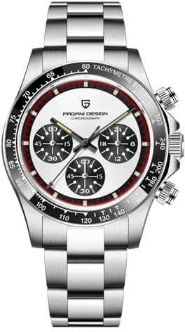Pagani Design Herrenuhr Saphirglas Chronograph Edelstahl Wasserdicht Leuchtende Uhr Japanisches Uhrwerk Herren Quarzuhr Uhr für Männer
