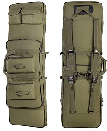 Gewehrtasche Langwaffentasche Mit Weich Gepolstertem Schutz mit Justierbarem Schultergurt für Langwaffen Luftgewehr Gewehr Jagd,Grün,120cm