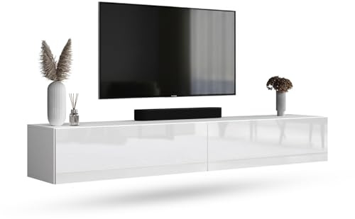 Planetmöbel West TV-Schrank, Fernsehtisch 200 cm lang, TV-Board