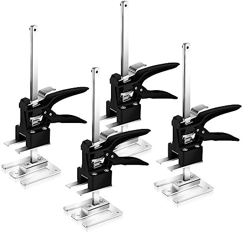 Ansobea 4 sollevatori per attrezzi manuali, multifunzione, in ceramica, con regolazione dell'altezza, portata massima 240 kg, per risparmiare lavoro, braccio sollevatore, strumento manuale per