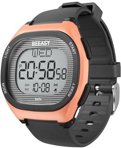 Beeasy Kids Watch for 8-12 Year Old Boys Girls Digital Watch Multifunctional 5ATM Waterproof Alarm Calendar Chronograph LED Wrist Watch for Children Student Gift Idea(Yellow)