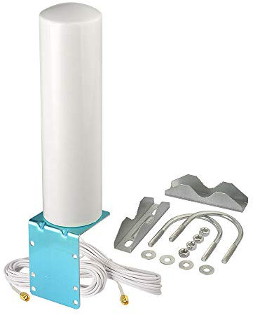 Superbat 4G LTE MIMO Antenne 12dBi SMA Stecker wasserdichte Antenne für Wandmontage omnidirektionale Netzwerkantenne 698-2700 MHz Kompatibel mit Mobiltelefon 4G LTE Router Gateway Mobilfunkmodem