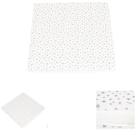 Moni Comfort Park madrass 88 x 88 x 5 cm, babysäng, tvättbart överdrag, färg: Vit