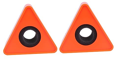 Triangle Microphone Flag Station, ABS Plastic DIY Logo, 2 Pack