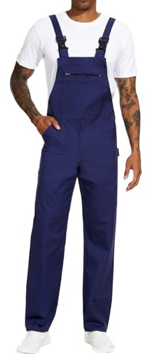 WORK IDEA Peto de trabajo para hombre Multi Pocket Technology - Peto de trabajo para hombre, marine, 5XL