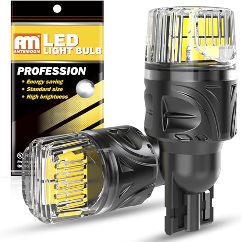 ANTEMOON T15 W16W LED Bulbs CANBUS Error Free Super Bright 12V 6000K White 921 912 955 Replacement Lamp for Car Backup Reverse Lights Turn Indicator Lights Parking Lights, Pack of 2