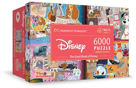 Trefl - Puzzle 6000 Teile, The Great Book of Disney, Prime UFT