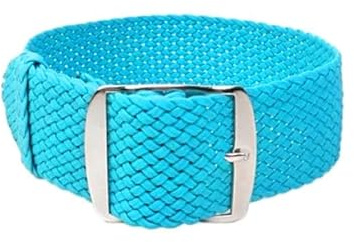ClassicWatchStraps Perlon Uhrenarmband | 20 Farben - 10 Stegbreiten - Schließe: Silber Gebürstet | Nylon | Ersatz-Armband