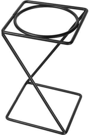 Amosfun Supporto per Pizza in Ferro Nero, Alzata da Tavolo Multifunzione per Servire, Espositore per Vassoio per Dolci, Facile da Pulire