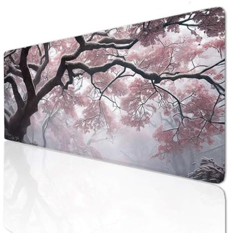 Alfombrilla Ratón XXL Gaming Mouse Pad Mat 140x70x0.4cm Alfombrilla Raton Mejora la Precisión y Velocidad, Grande Alfombrilla Protector Vade Escritorio Alfombrilla Teclado y Raton Invierno 3-945