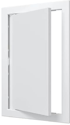 20 x 30 cm - Clapet d'accès en plastique ABS - Pour cloison sèche, mur et plafond - Couvercle de porte de service électrique et sanitaire - Porte d'inspection - Blanc