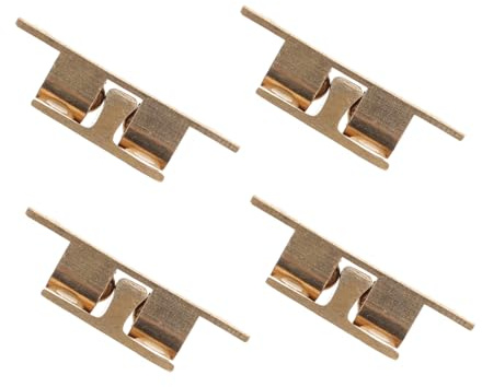 HOMSFOU Chiusura a Sfera in Ottone Per Porta Armadio, Presa Della Palla Regolabile Con Viti, Set Da 4 Pezzi Per Credenze, Cassetti e Sportelli Battenti