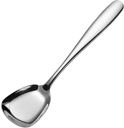 Cuchara medidora de té de acero inoxidable, cuchara de postre, cuchara de
