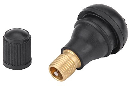 Hamwesh 10 St kall- och Värmebeständiga TR412 Gummidäckventilstam med Insnäppning Av Ventil Dammlock för Terränghjulingar