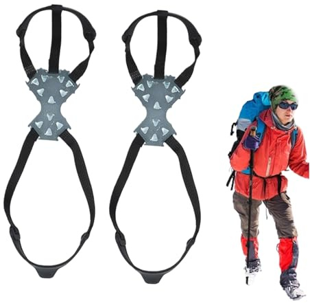 Skoknoppar | 11 halkfria spetsar | halkfria sulor iscrampon, vandring, klättring, fiske, utomhus, löpning, trädgårdsarbete, kvinnor