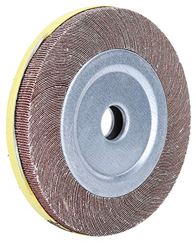 Mola lucidante Disco abrasivo Disco lamellare Lucidatura rapida ad alta resistenza per tubo in acciaio inossidabile Materiale girante 60 grana 80 grana 170 mm di diametro (60 maglie)