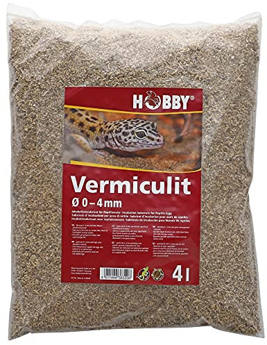HOBBY Terraristik Vermiculit I 4 Liter I Inkubationssubstrat für Reptilieneier I hochwertiges Inkubationsmedium I Brutsubstrat für die Reptilienzucht I wärmeisolierend und feuchtigkeitsregulierend