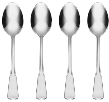 Oneida Colonial Boston Teaspoons, silverware set, Set of 4 5750004E
