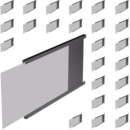Master Magnetics Heavy-Duty Magnetic Labels - Magnetic Label Holders for a Metal File Cabinet, Shelf, Whiteboard - Fits Signs and Tags - 5 L x 3 H - Includes 35 Perforated Cards - 25-Pack