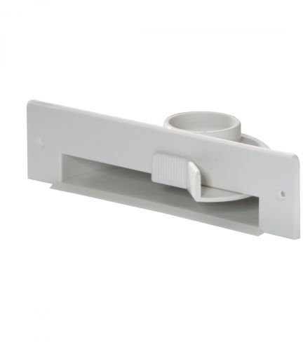 CANEUS Prise Ramasse-miettes Compatible Vacpan pour aspirateur Central – Blanc – même Dimensions, Montage identique