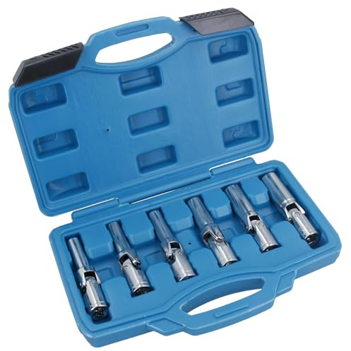 AB Tools Toolzone Extra Long Glow Plug - Spark Plug Socket Set 6pc