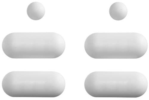 Duravit Juego de amortiguadores DU para asiento de WC 2º piso Starck 3, PuraVida, Vero, negro