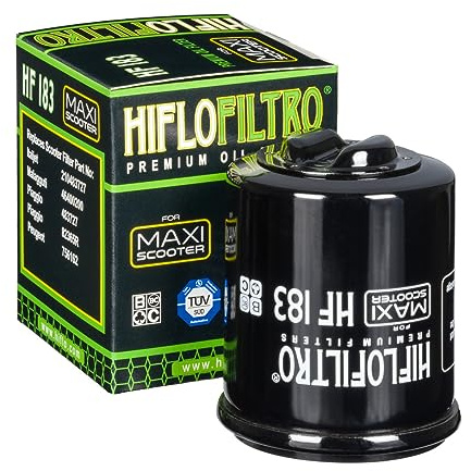 HifloFiltro Ölfilter für Piaggio 125 x-evo, x7, x8, x9, Liberty, mp3, fly, Vespa GT, Vespa Lx, 250 mp3, x9, Aprilia 125, Atlantic 2002 bis 2011, Gilera 125, Nexus seit 2007 (HF183)