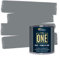 THE ONE Paint & Primer: die langlebigste Holzfarbe, Schrankfarbe, Eingangstür, Wände, Badezimmer, Küche, Fliesenfarbe - schnelltrocknende Farbe für Innen- / Außenbereiche (Grau Satin-Finish, 250ml.)