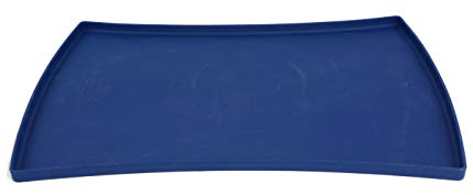 Dehner 4143335 Premium Hundezubehör, Napfunterlage, circa 48 x 30 x 1.5 cm, Silikon, blau