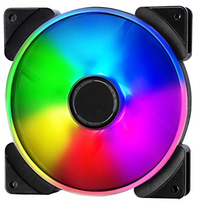 Fractal Design Prisma AL-14 – 140mm Silent computer Fan - Six addressable RGB LEDs - ARGB - Optimized for Silent Computing and High Airflow - LLS Bearings - TripWire Technology - RGB (1-pack)