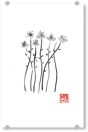 artboxONE Acrylglasbild 120x80 cm Natur Tiges Bild hinter Acrylglas - Bild Blumen Botanical