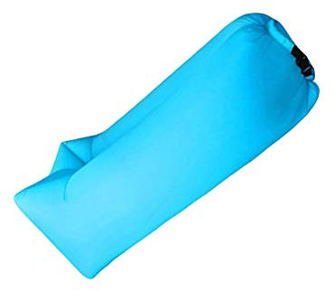 Outdoor Faltbares Air Sofa Aufblasbare Liege Couch Schlafbett für Reisen Blau Himmelblau