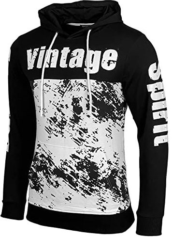 Baxboy herrtröja huvtröja sweatjacka långärmad tröja jacka långärmad huvtröja huvtröja tröja 603, svart, XL