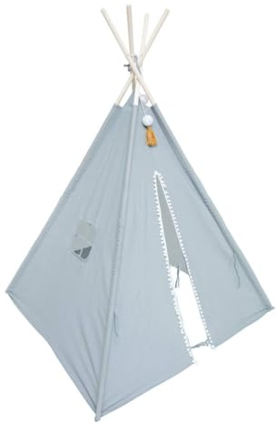 Atmosphera kids Wapi Kinder tipi - Speeltent - H160 cm - Blauw