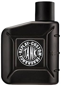 Replay - Tank Custom For Man Eau de Toilette - Intensiver und umhüllender Herrenduft mit kühlem Charakter, holziger Duftnote - Aromatisch. Flasche mit 100 ml