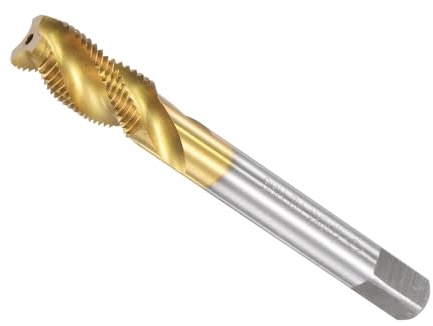 CoCud Spiralnut-Gewindebohrer M10 x 1 Gewindegröße 3 Nuten | Hochgeschwindigkeitsstahl-Gewindewerkzeug, zur Bearbeitung von Löchern, und klebrigen Materialien