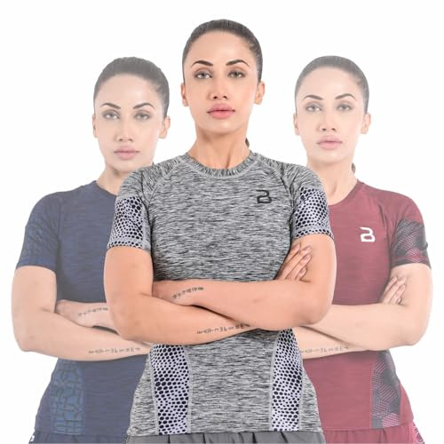 2BOLD Women’s BJJ Grappling Rash Guard Compression Shirts, UPF 50+ Jiu Jitsu No-Gi, Shirt, Athletic, MMA, BJJ Rash Guard, Grey, S