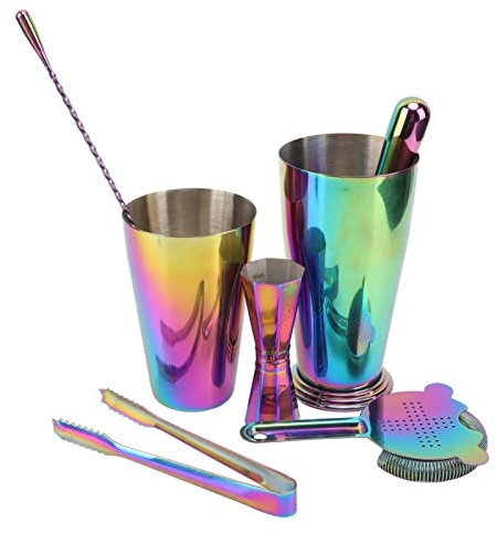 Kit de Barman, Jigger à Cocktail en Acier Inoxydable 304 Antirouille, Facile à Nettoyer, pour la Maison
